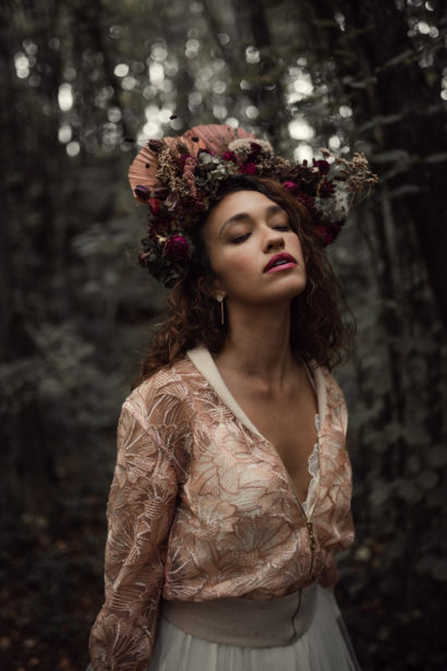 Robe de mariée tulle et dentelle - Lac du Bourget (Savoie)- Eperdumence