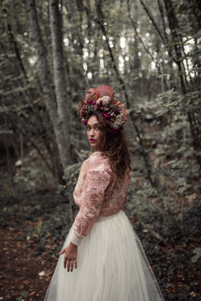 Robe de mariée tulle et dentelle - Lac du Bourget (Savoie)- Eperdumence