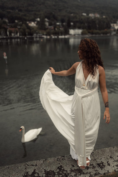 Robe jersey de soie - Eperdumence