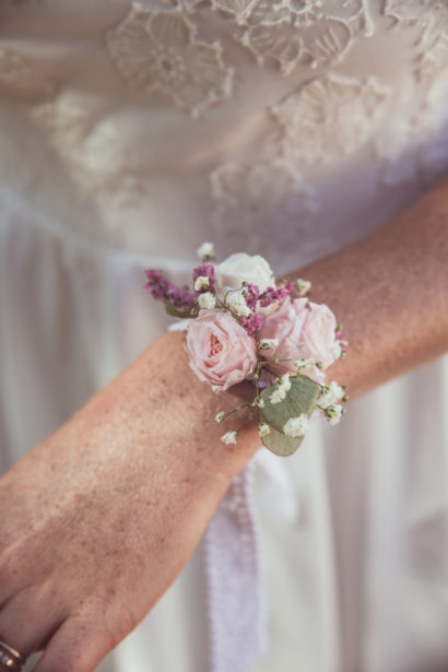 bracelet fleurie de mariée