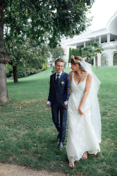 Promenade couple de mariée à Aix-les-Bains - Hôtel Golden Tulip