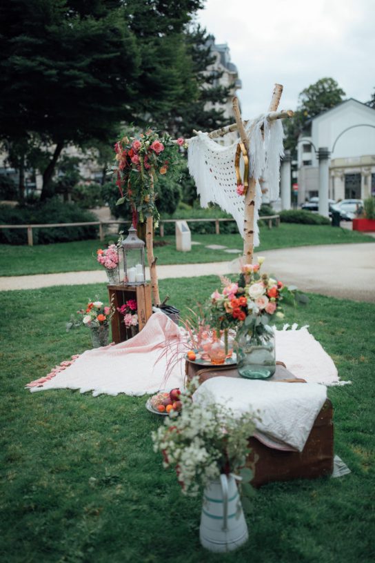 Décoration extérieur mariage à Aix-les-Bains - Hôtel Golden Tulip