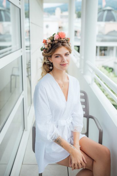 Shooting mariée à Aix-les-Bains - Hôtel Golden Tulip