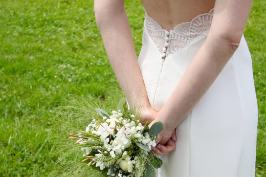 Dos robe de mariée L'aiguille du lac