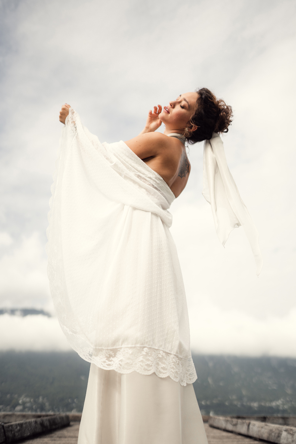 Kimono mousseline Daphne L Aiguille du lac