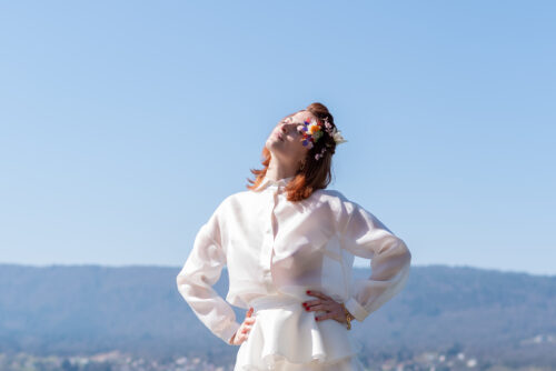 Chemise organza et satin de soie – Image 2