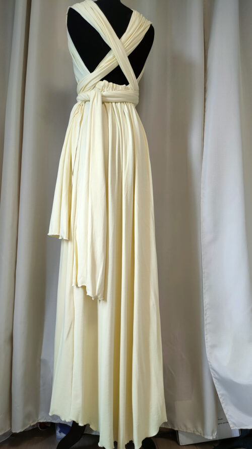 Robe de cocktail à nouer Pastel, taille 36-40 ajustable – Image 8