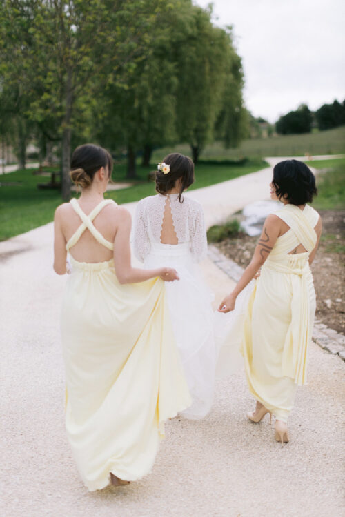 Robe de cocktail à nouer Pastel, taille 36-40 ajustable – Image 5