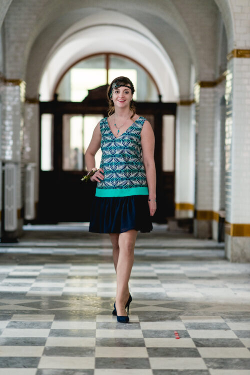 Robe de cocktail Riviera Twenties, taille 38 – Image 2