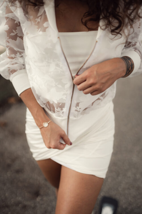 Veste Teddy Freesia organza fleuri – Image 6