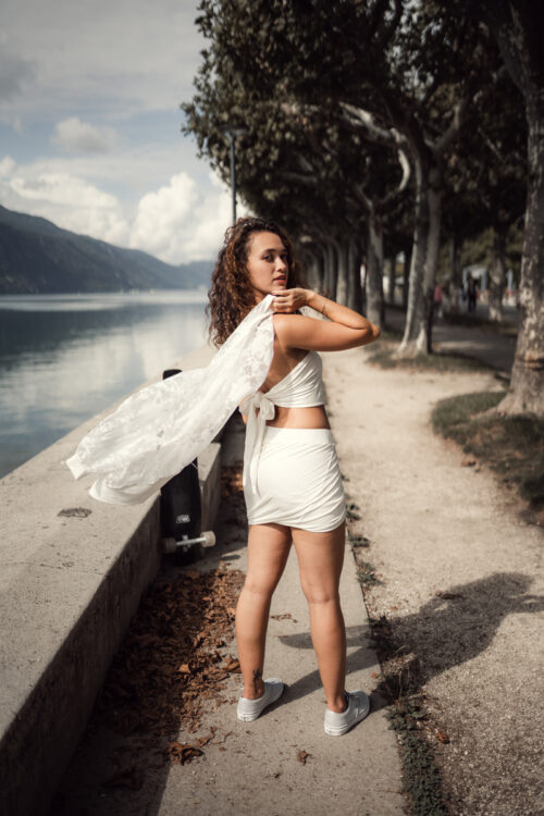 Veste Teddy Freesia organza fleuri – Image 4
