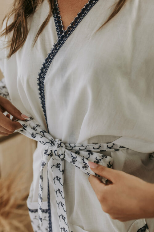 Kimono long coton broderie anglaise Ancolie – Image 8