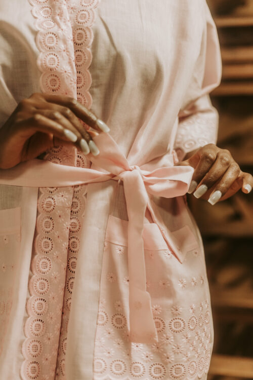 Kimono coton rose bonbon Cosmos – Image 7