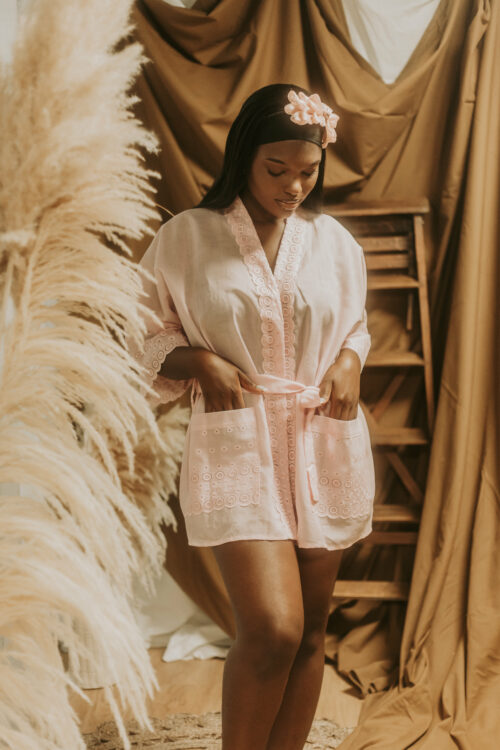 Kimono coton rose bonbon Cosmos – Image 6