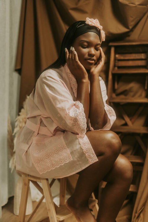 Kimono coton rose bonbon Cosmos – Image 13