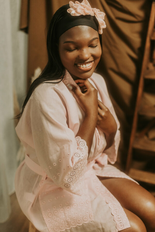 Kimono coton rose bonbon Cosmos