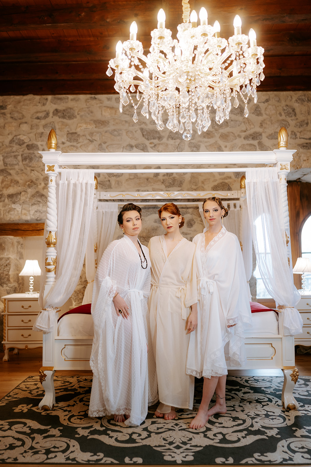 Kimono long mousseline plumetis Gypsophile – Image 2